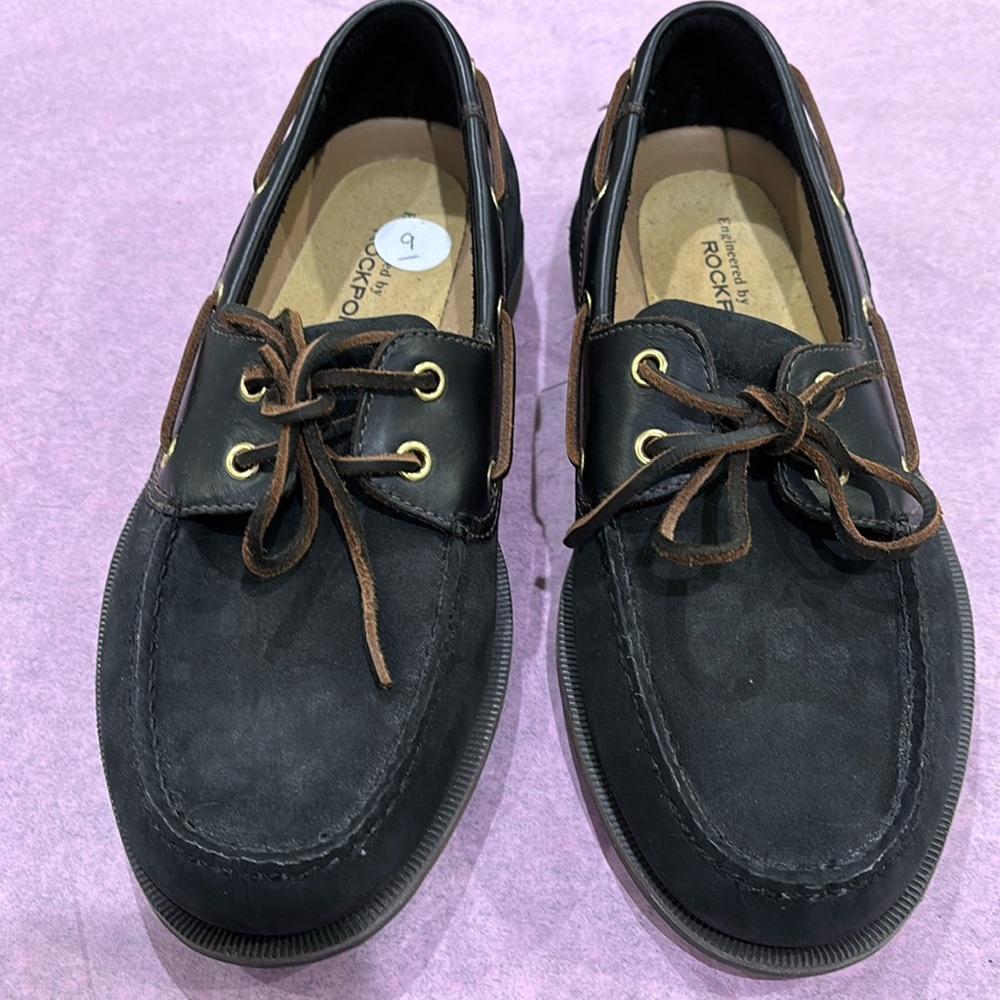 MEND ROCKPORT BOAT SHOES - Picture 1 of 6